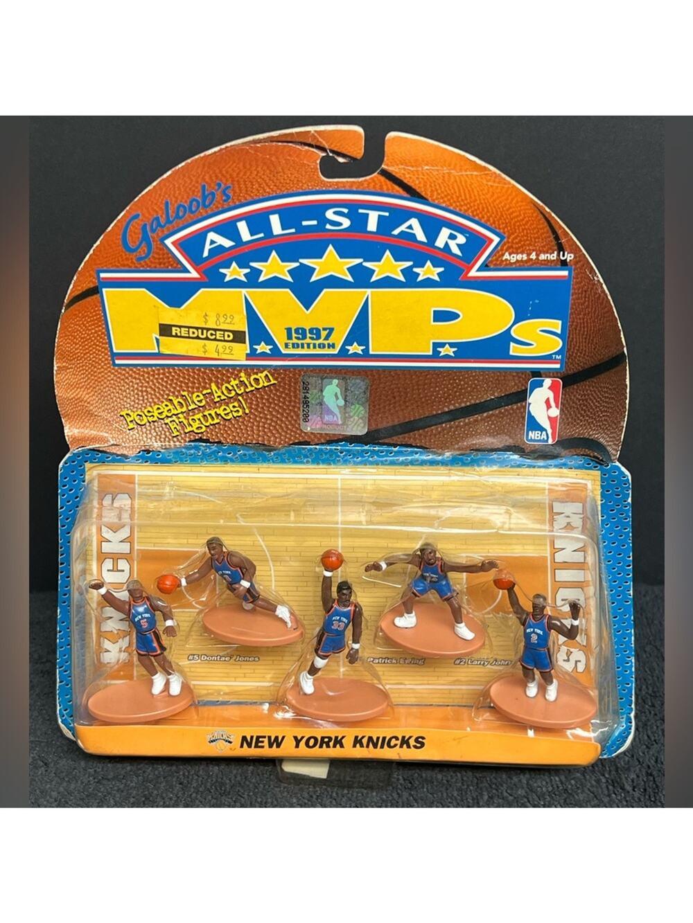 Galoobs All-Star MVPs New York Knicks Poseable Action Figures 1997 Edition New